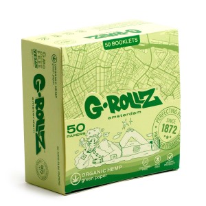  G-ROLLZ | Organic Green Hemp Rolling Papers - 50ct Display - King Size [GR04A-DIS]